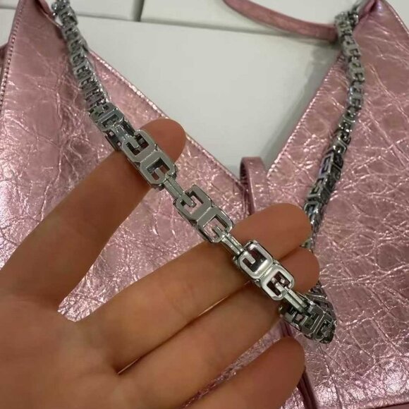 NWT Authentic Givenchy Pink Small Cut Out With Chain Bag - Picture 2 of 5